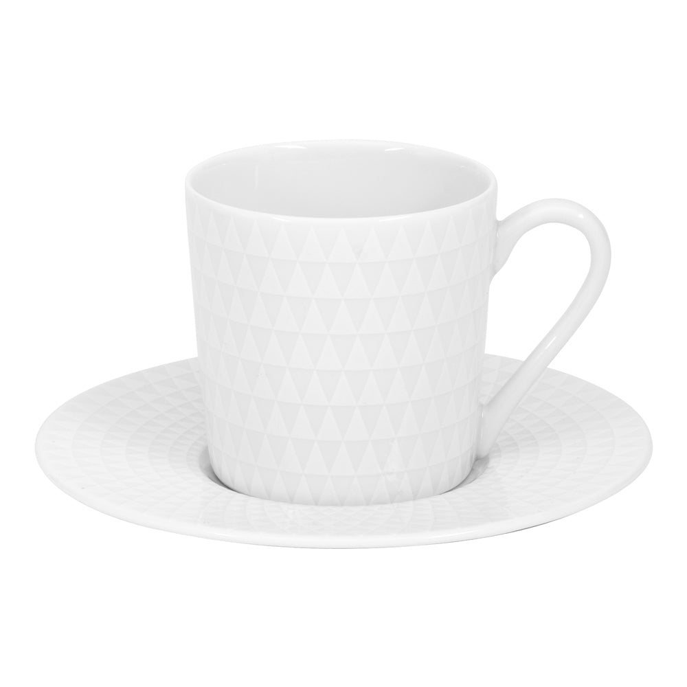 Tasse à café et sa sous-tasse Nymphea 12 cl (lot de 6) Table passion - Mathon