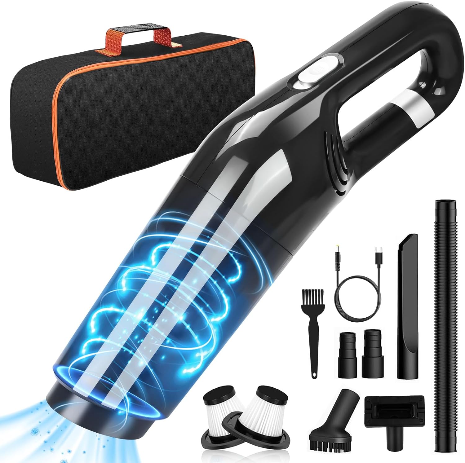 Aspirateur de table sans fil rechargeable 12000PA noir Vendos85 - Mathon