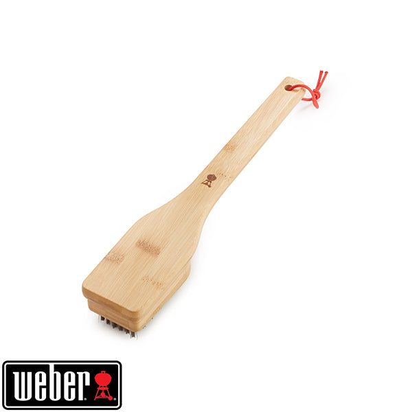 Brosse de nettoyage de 30 cm avec poignée bambou Weber - Mathon - 2