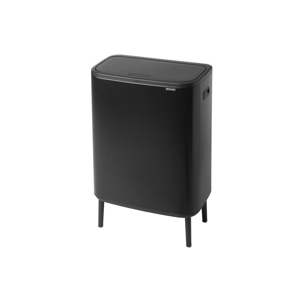 Touch Bin sur pieds 1x30 l noir mat Code O Brabantia - Mathon - 1