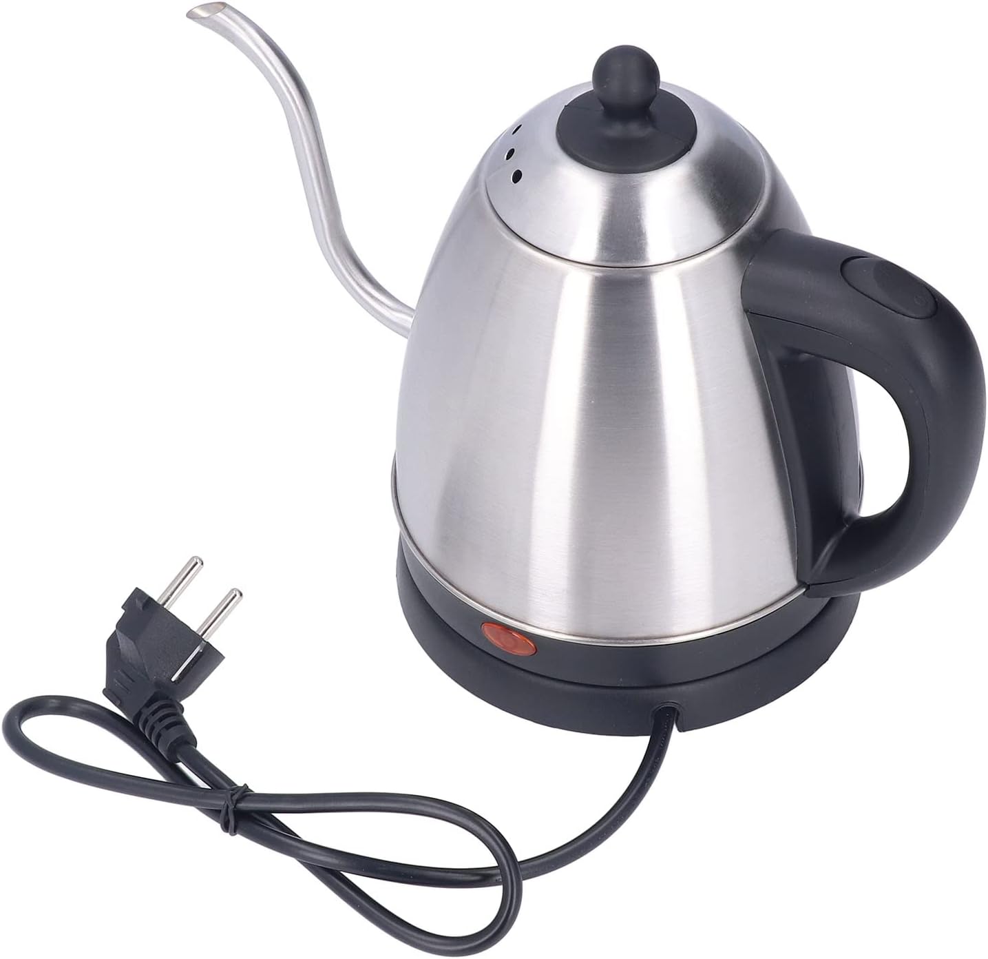 Bouilloire électrique à col de cygne de 1,2 L en acier inoxydable gris noir Vendos85 - Mathon