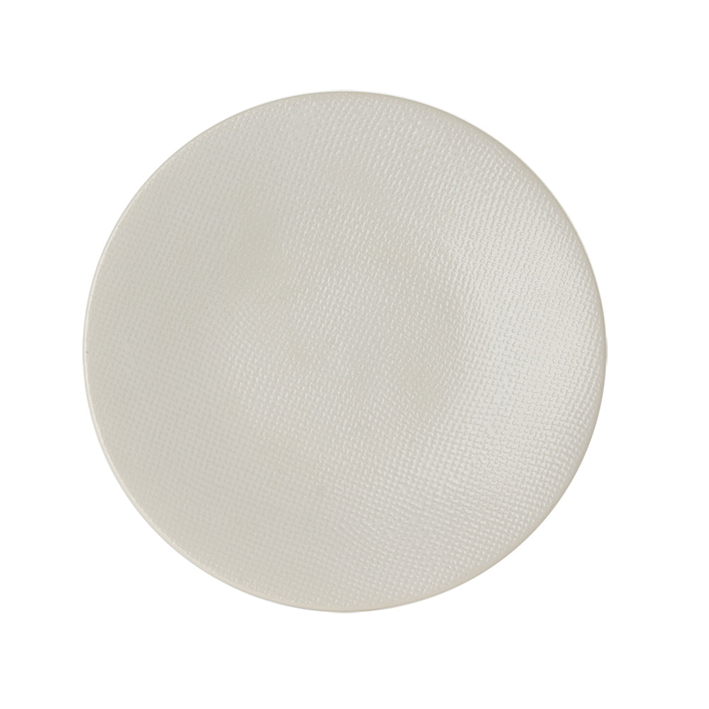 Assiette à dessert Vésuvio blanc 21 cm (lot de 6) Table passion - Mathon