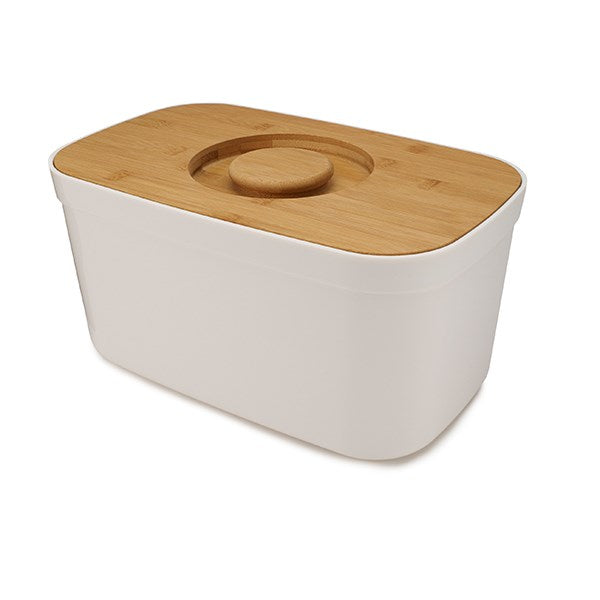 Boîte à pain blanc couvercle bambou 35,5 cm Joseph Joseph - Mathon - 1