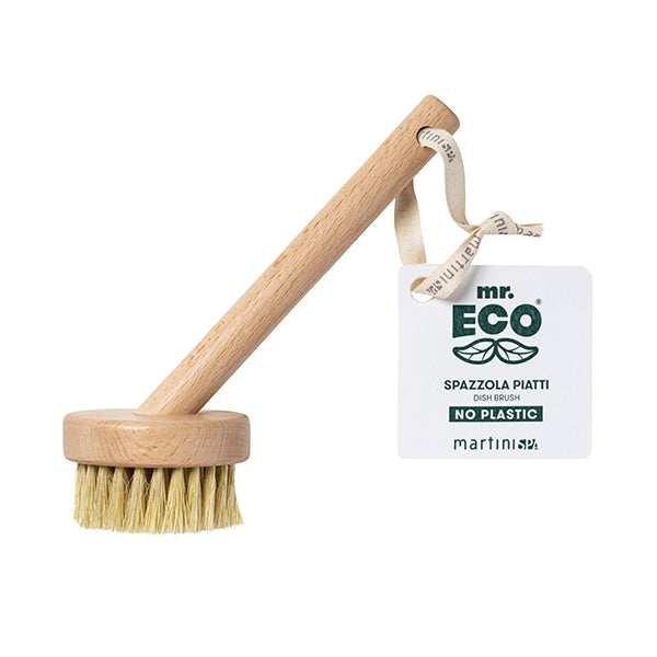 Brosse à vaisselle en fibres de sisal et manche en bois 21 cm Mr. Eco - Mathon - 2