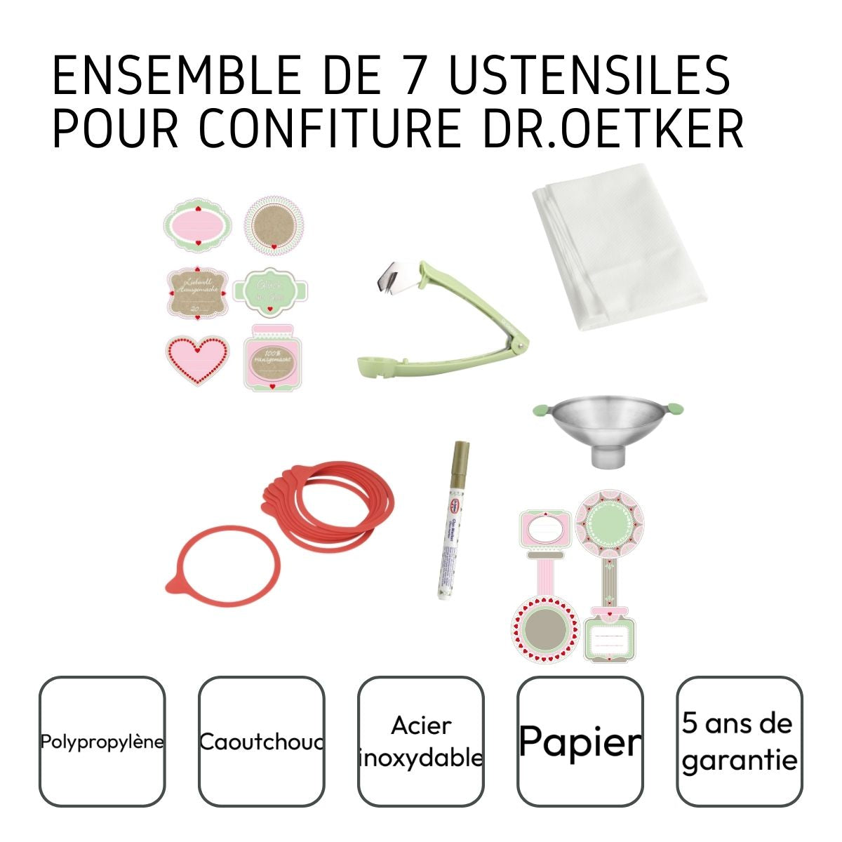 Ensemble 7 pièces d