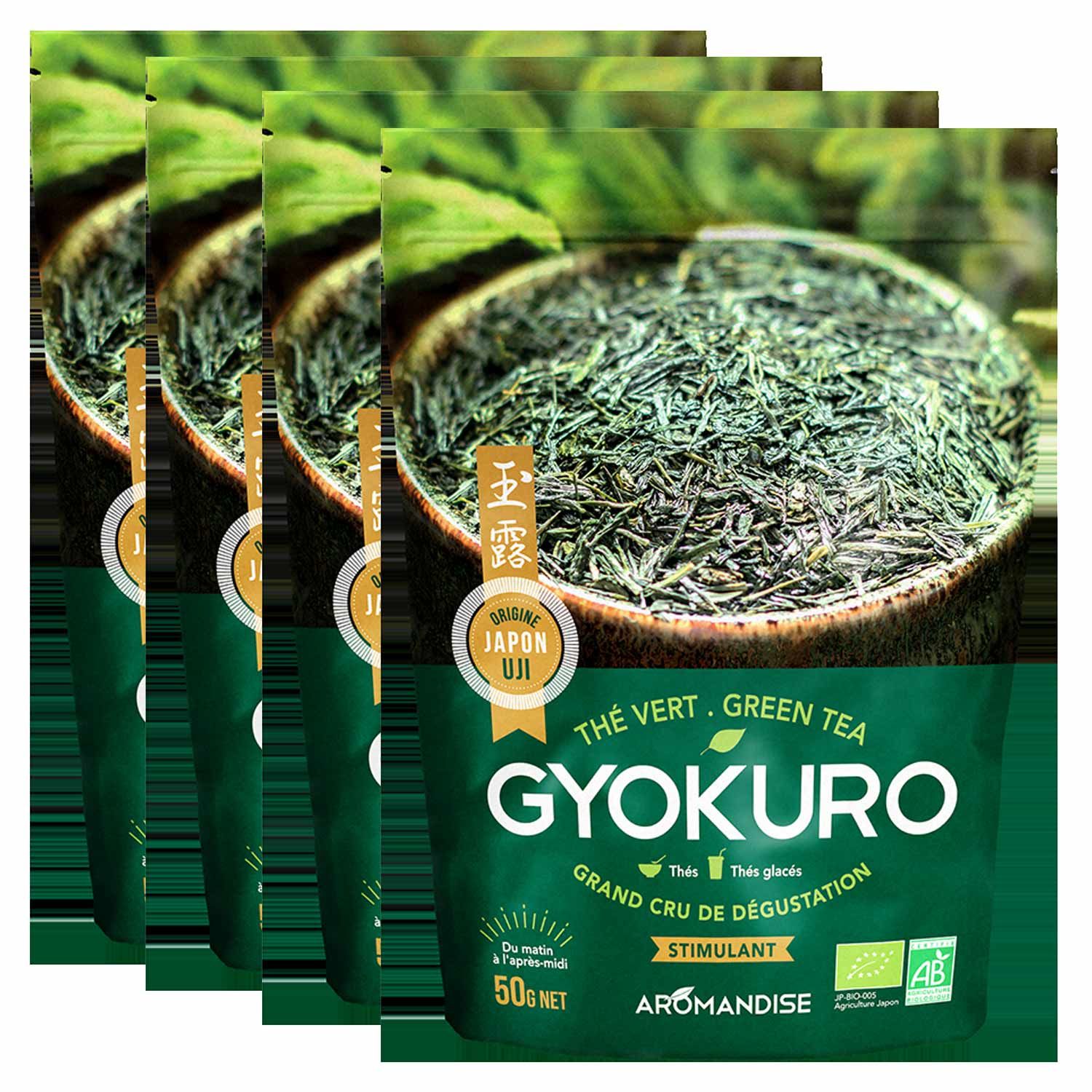 Thé vert bio Gyokuro 200 g Aromandise - Mathon