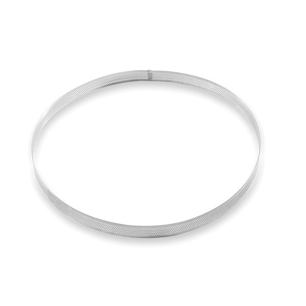 Cercle à tarte perforé en inox rond 28 cm Mathon - Mathon - 2