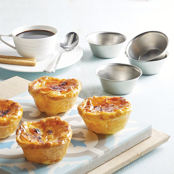4 moules originaux à Pastéis de Nata - flans portugais Artame - Mathon - 1