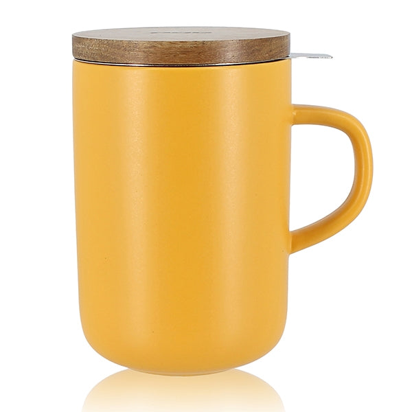 Tisanière mug Juliet en grès jaune 475 ml Ogo - Mathon - 1