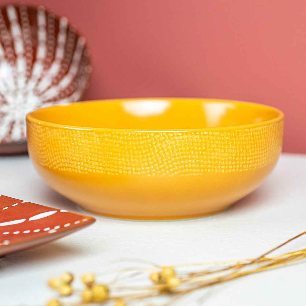 Saladier Vésuvio safran 16,5 cm Table passion - Mathon - 2