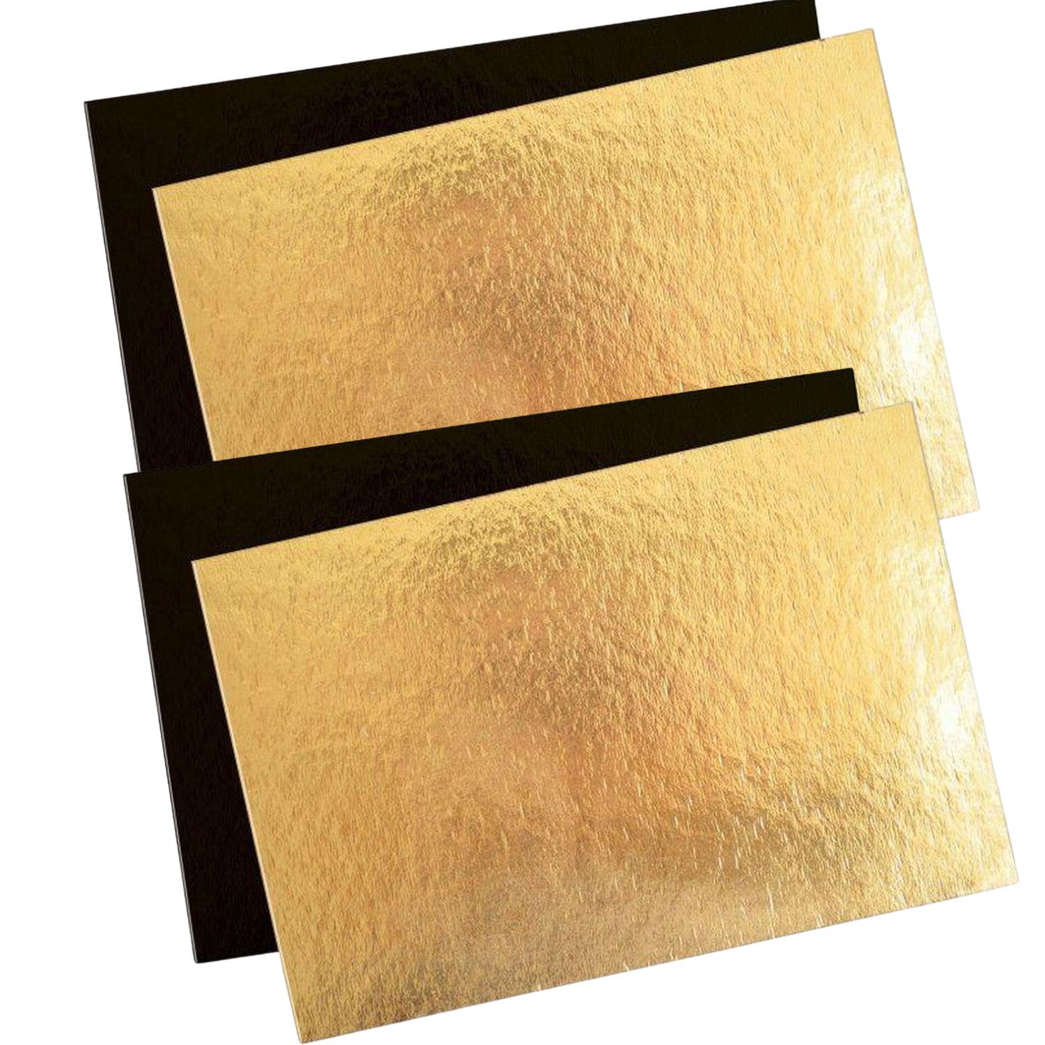 10 supports à gâteaux doré et noir 20 x 30 cm Scrapcooking - Mathon