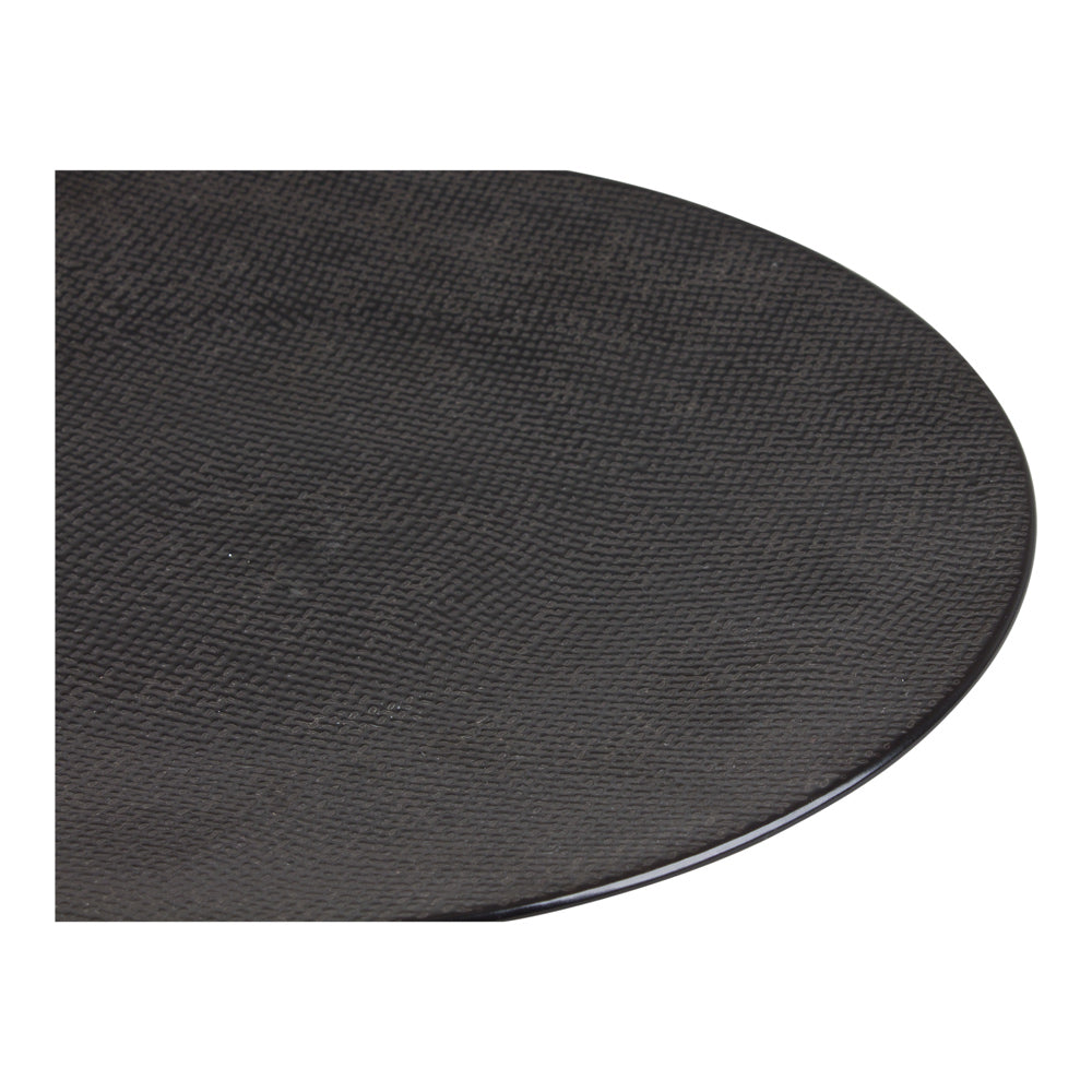 Assiette plate Vésuvio noir 27 cm (lot de 6) Table passion - Mathon - 2