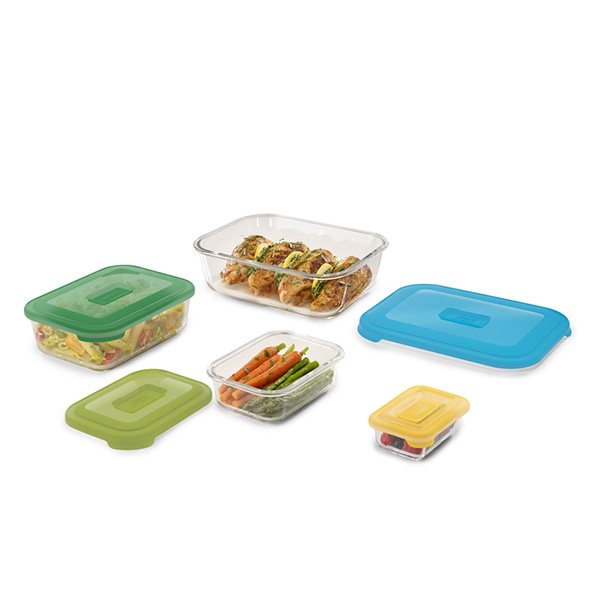 Set de 4 boîtes en verre Net Glass Storage Joseph Joseph - Mathon - 5