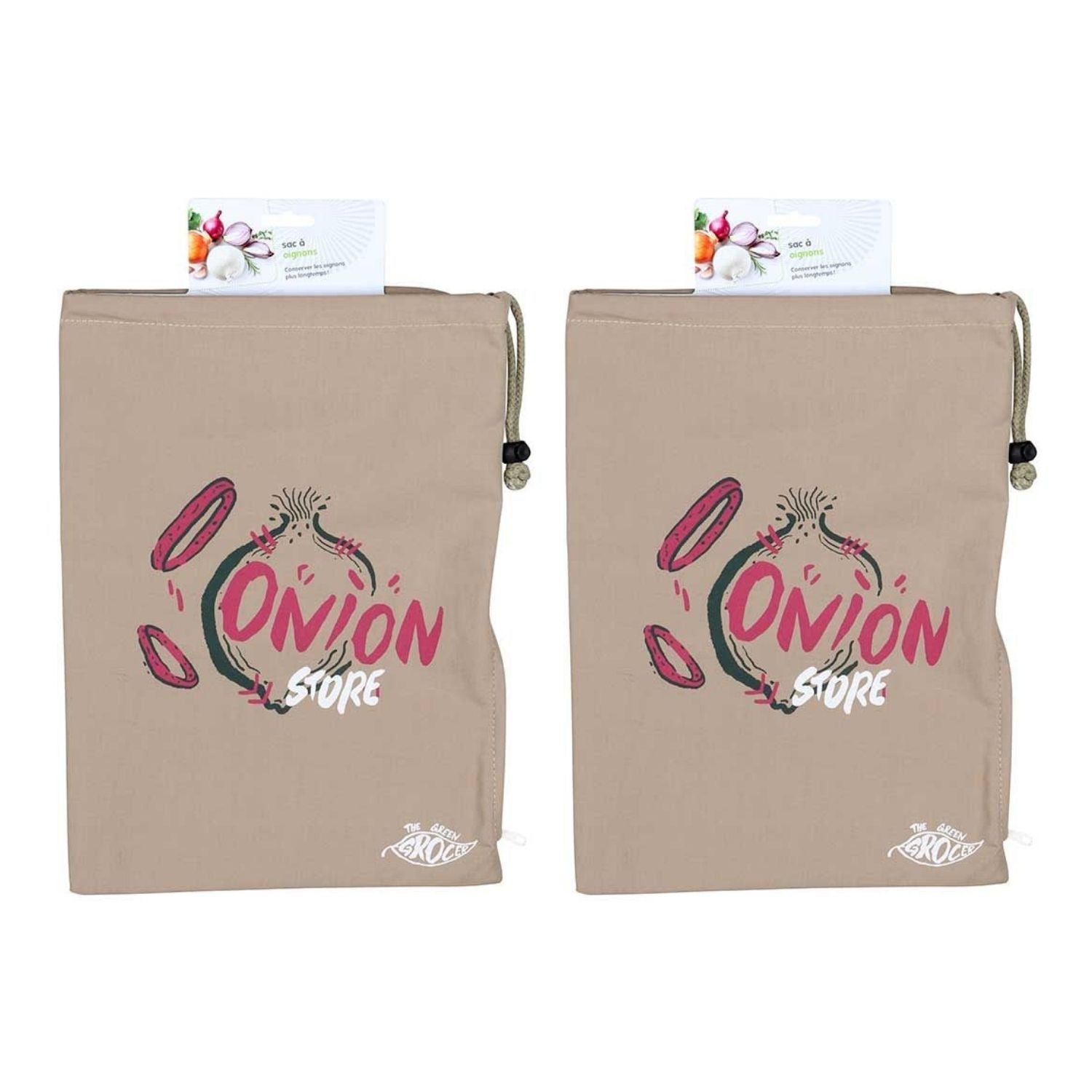 2 sacs à oignons 27 x 38 cm Chevalier diffusion - Mathon