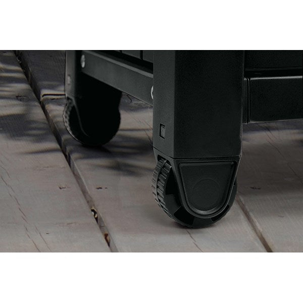 Desserte de jardin en résine et plateau inox 2 portes - Mathon - 6