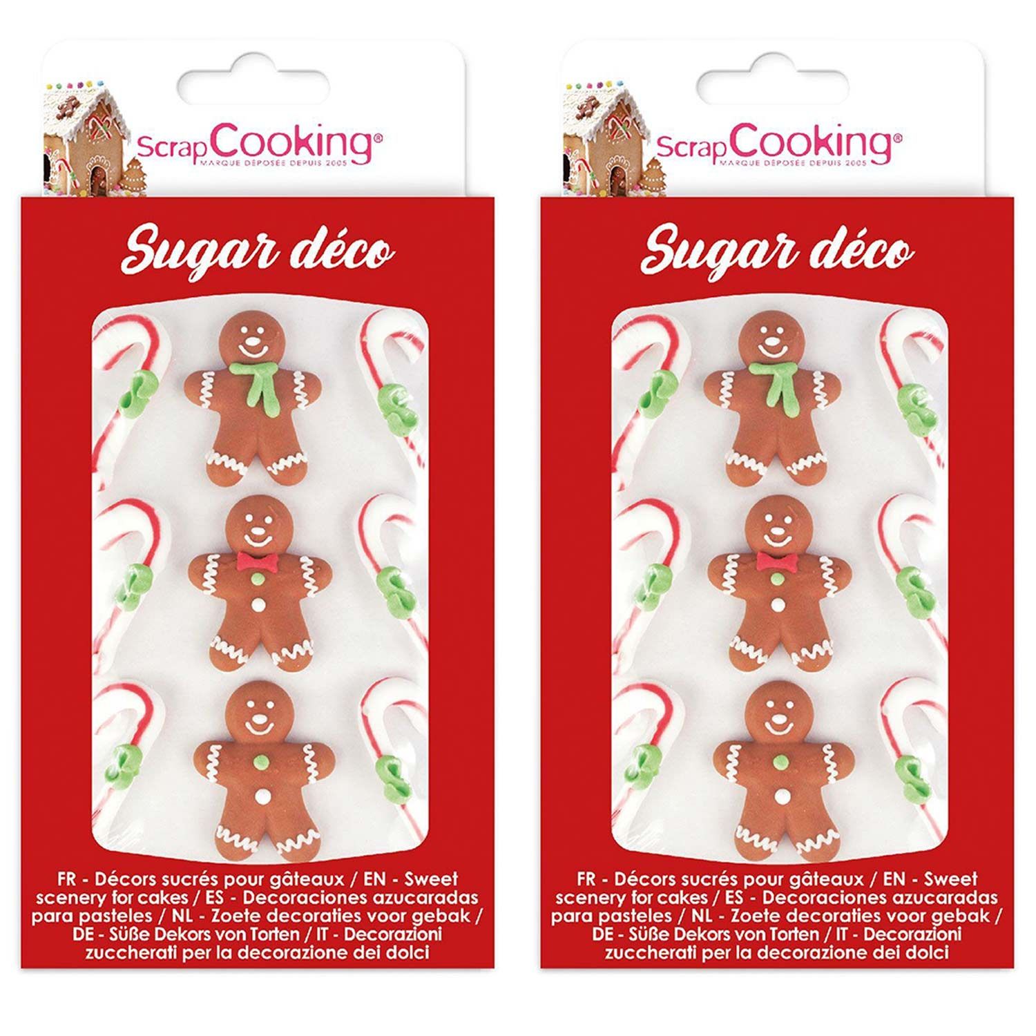 18 décorations en sucre - Bonhomme pain d