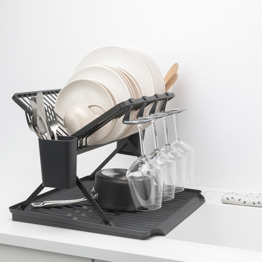 Egouttoir à vaisselle pliable grand modèle gris foncé Brabantia - Mathon - 2