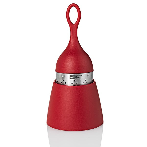 Boule à thé flottante et égouttoir rouge Adhoc - Mathon - 2