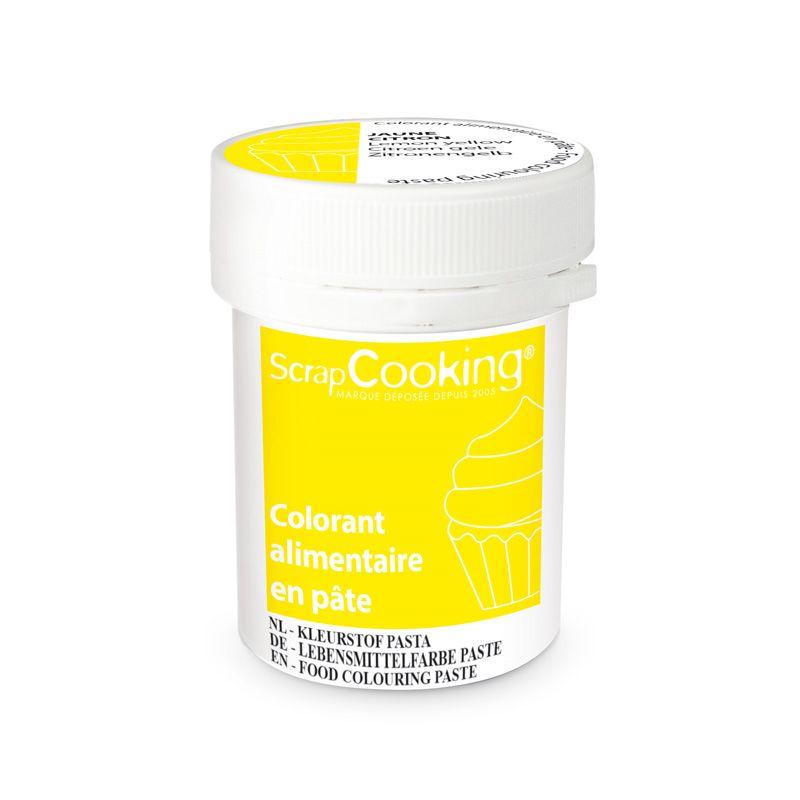 Colorant alimentaire en pâte 20 g - Jaune citron Scrapcooking - Mathon