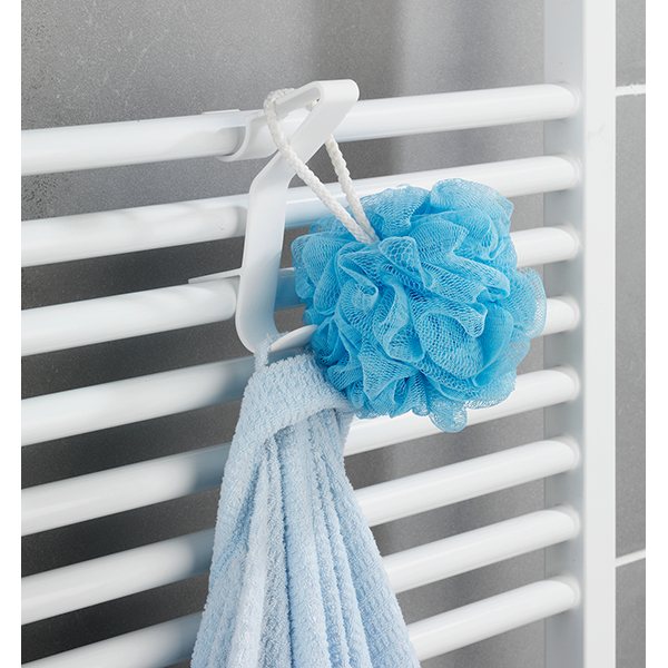 Crochets pour radiateur sèche-serviettes Wenko blanc, 2 pièces