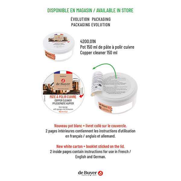 Pâte à polir pour cuivre De Buyer - Mathon - 3