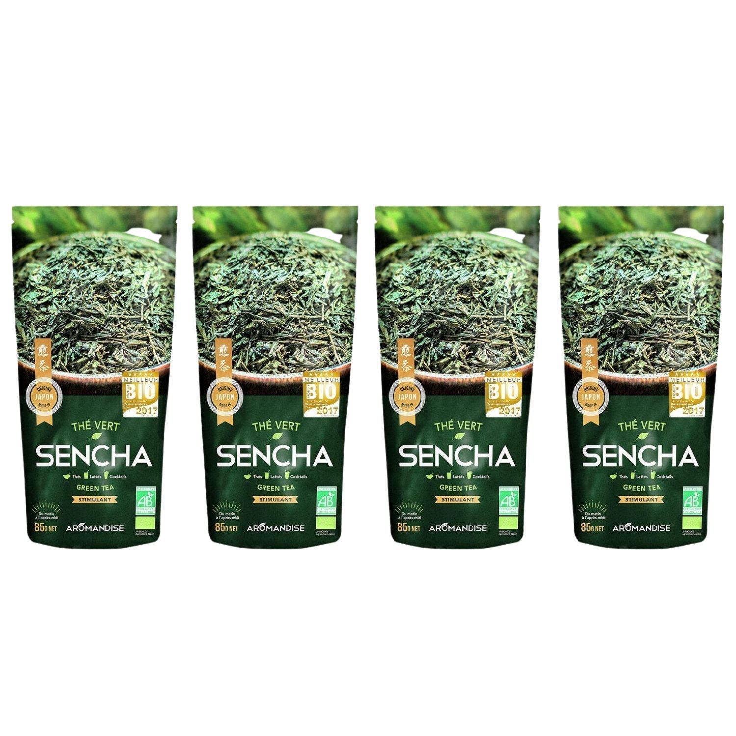 Thé vert bio japonais Sencha 340 g Aromandise - Mathon