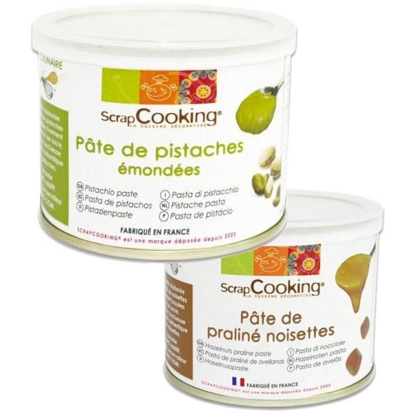 Pâte de pistache 200 g + pâte de noisette 200 g Scrapcooking - Mathon