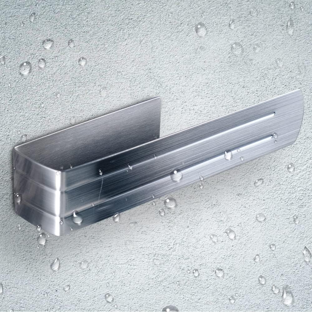 Porte-Serviettes Autocollant pour Salle de Bain en Acier Inoxydable Argenté Vendos85 - Mathon