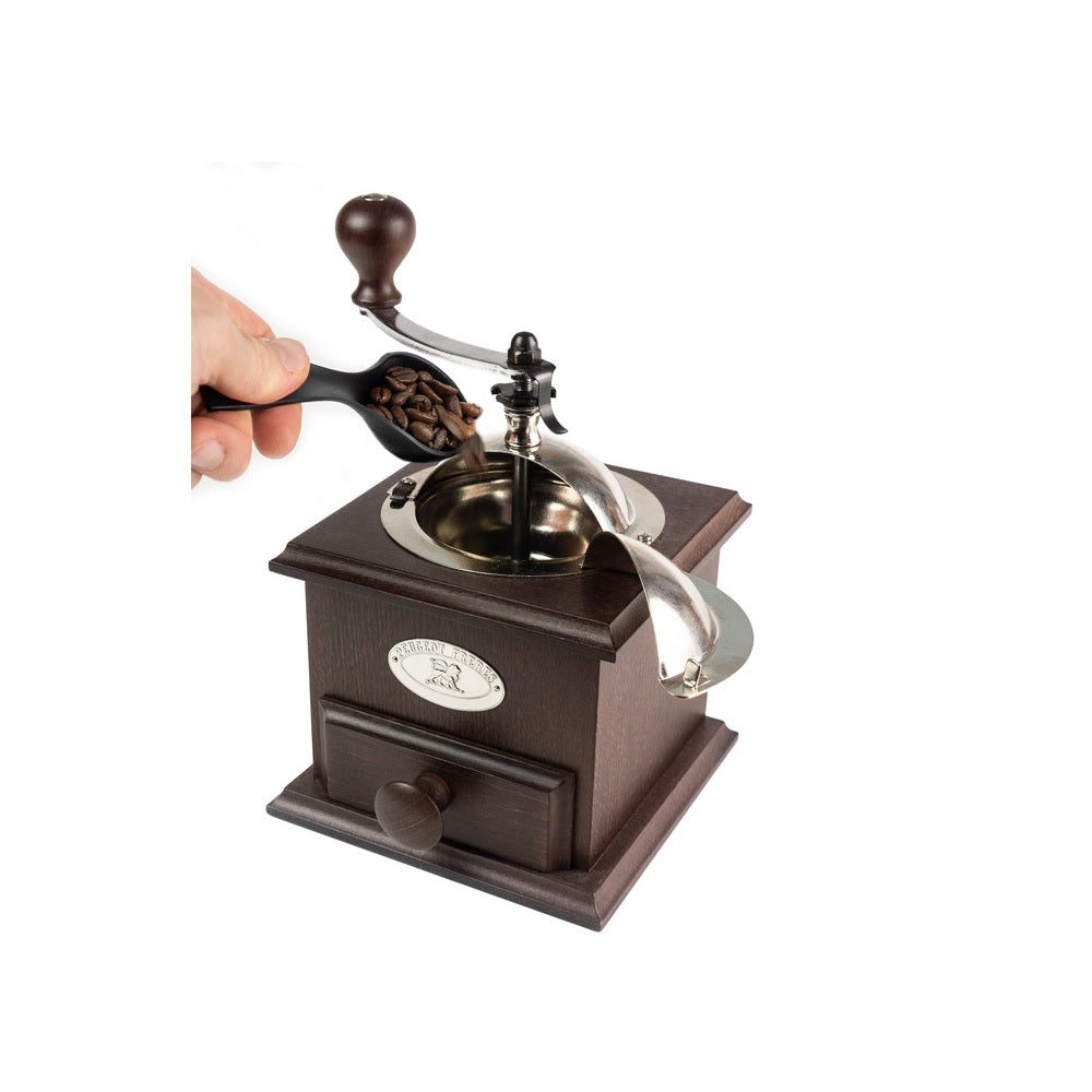 Moulin à café 21 cm Nostalgie en bois couleur chocolat Peugeot - Mathon - 2